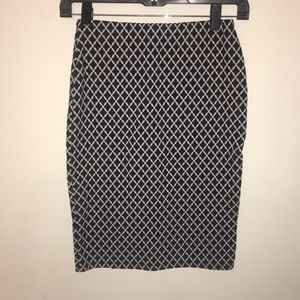 Knee length skirt
